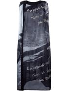 Yohji Yamamoto Vintage Printed Sleeveless Dress - Black