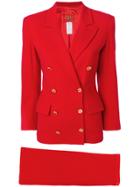 Kenzo Vintage Two-piece Skirt Suit - Red
