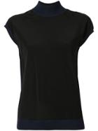 Anteprima Roll Neck Vest - Black