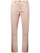 Current/elliott The Slouchy Skinny Jeans, Women's, Size: 24, Pink/purple, Cotton/lyocell