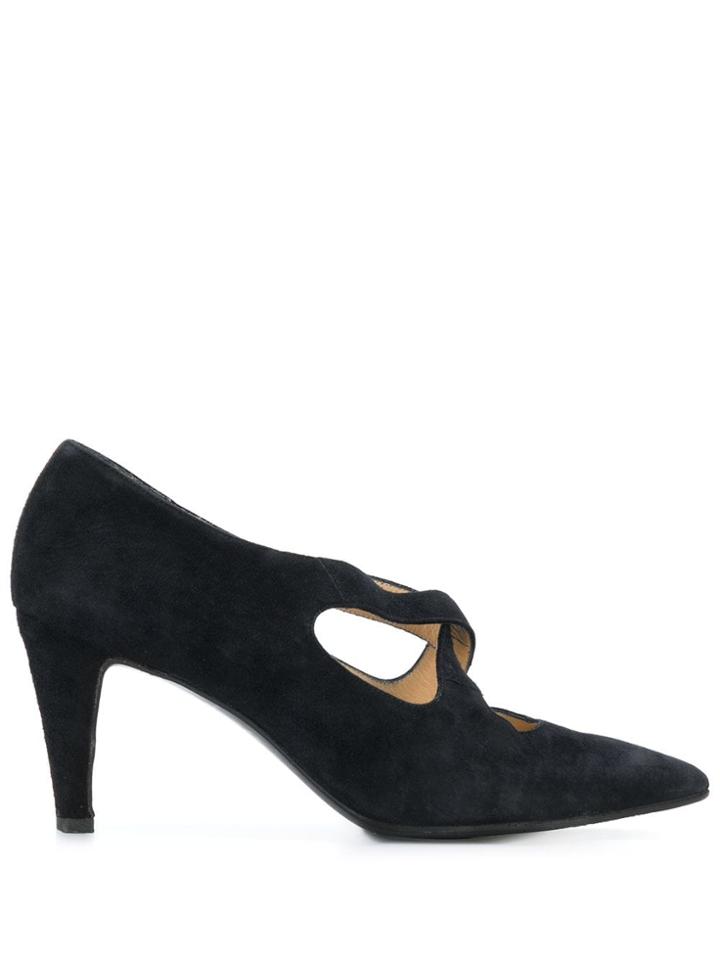 Prada Pre-owned 1990s Crossover Pumps - Black