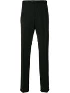 Versace Pre-owned Pinstripe Tailored Trousers - Black