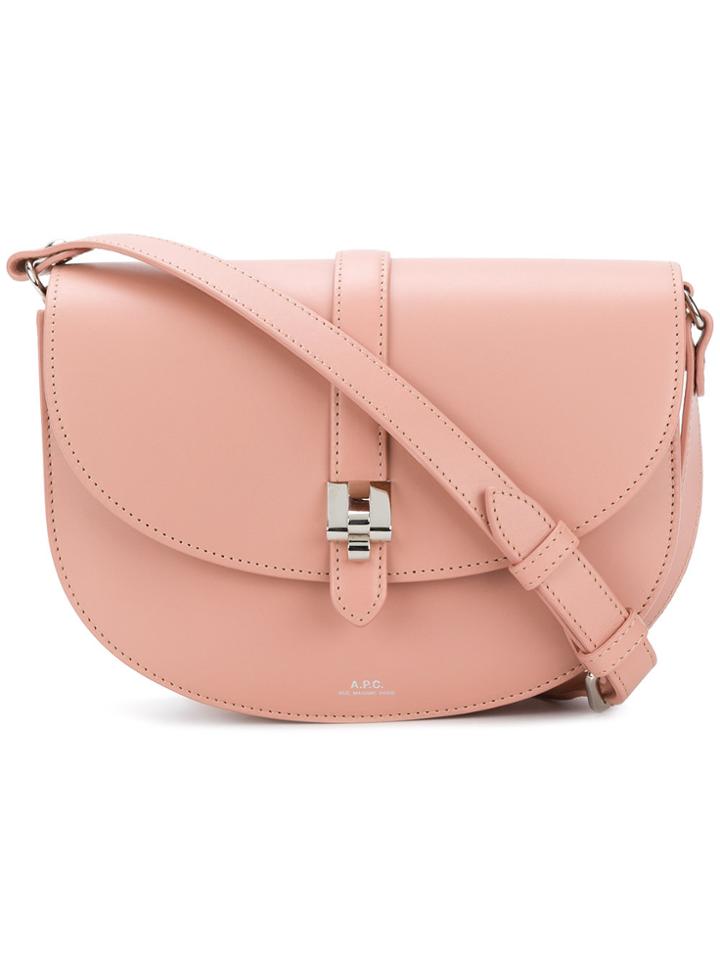 A.p.c. Round Shape Shoulder Bag - Pink & Purple
