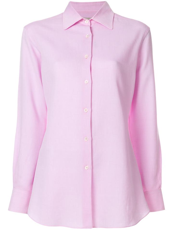 Holland & Holland Slim Fit Shirt - Pink & Purple