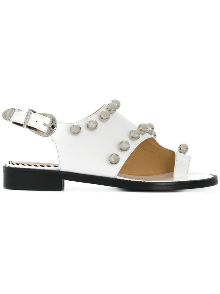 Toga Pulla Embellished Sandals - White