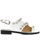 Toga Pulla Embellished Sandals - White
