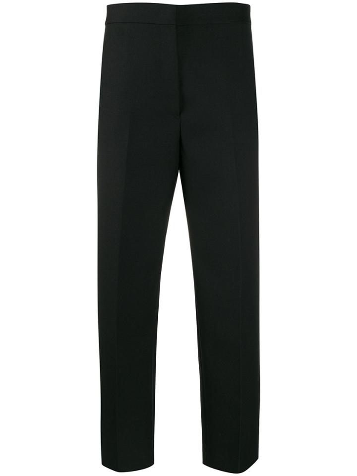 Jil Sander Cutaway Collar Fitted Jacket - Black