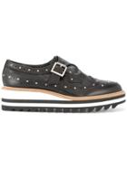 Ujoh Buckled Platform Loafers - Black