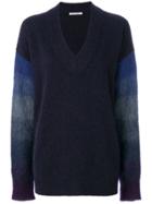 Agnona Contrast Sleeve Sweater - Blue