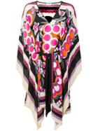 Fendi Logo Floral Print Dress - Multicolour