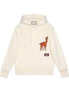 Gucci Patch Detail Hoodie - White