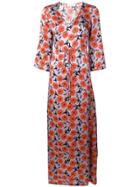 L'autre Chose Floral Print Maxi Dress - Purple