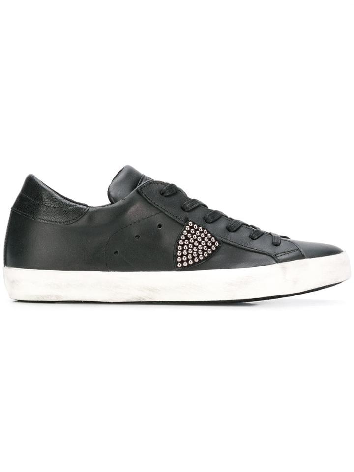 Philippe Model Studded Detail Sneakers - Black