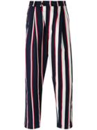 Henrik Vibskov Striped Loose Fit Trousers - Blue