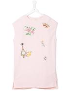 Monnalisa Printed Dress - Pink & Purple