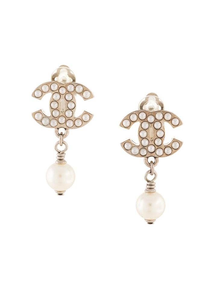 Chanel Pre-owned Cc Earrings - Silver