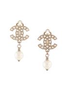 Chanel Pre-owned Cc Earrings - Silver