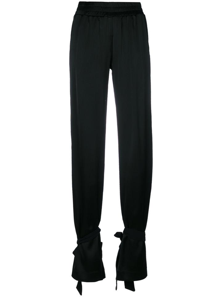 Marco Bologna Bow Ankle Trousers - Black