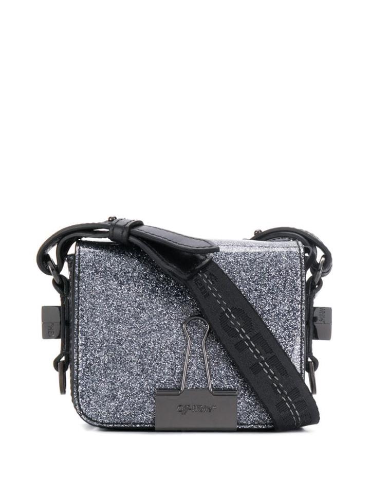 Off-white Binder Clip Belt Bag - Silver