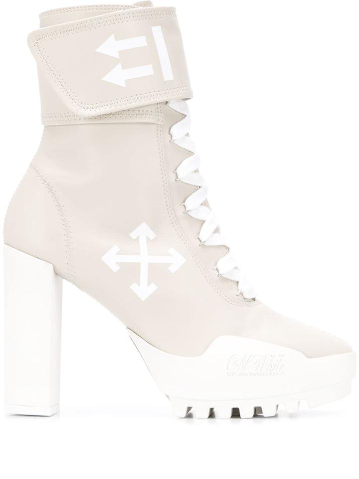 Off-white Touch Strap Ankle Boots - Grey