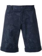 Etro Paisley Pattern Shorts - Blue