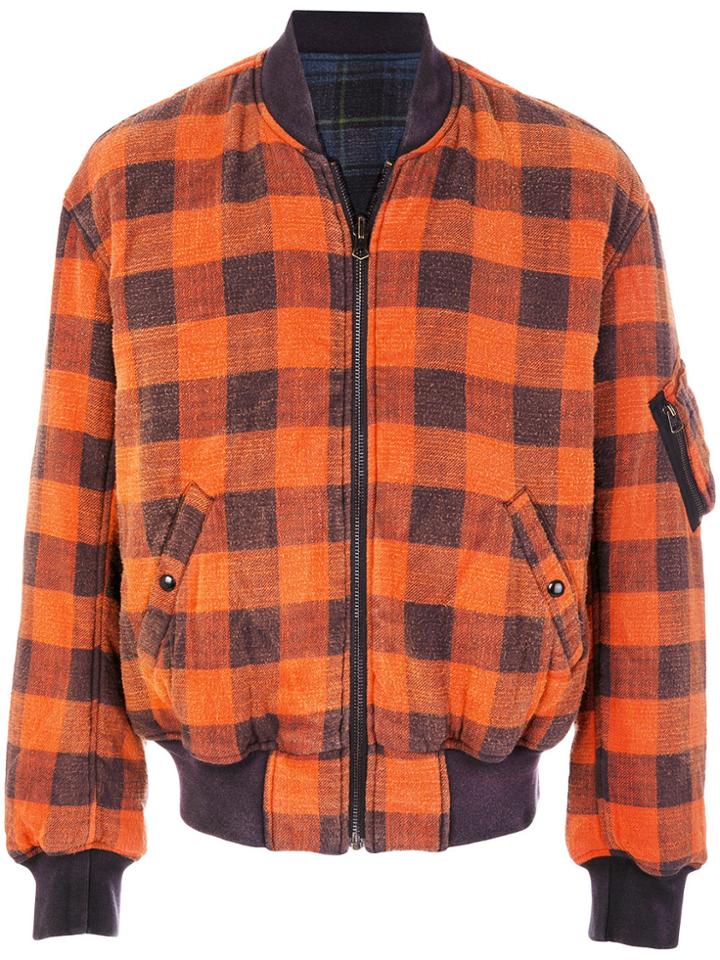 R13 Checked Bomber Jacket - Multicolour