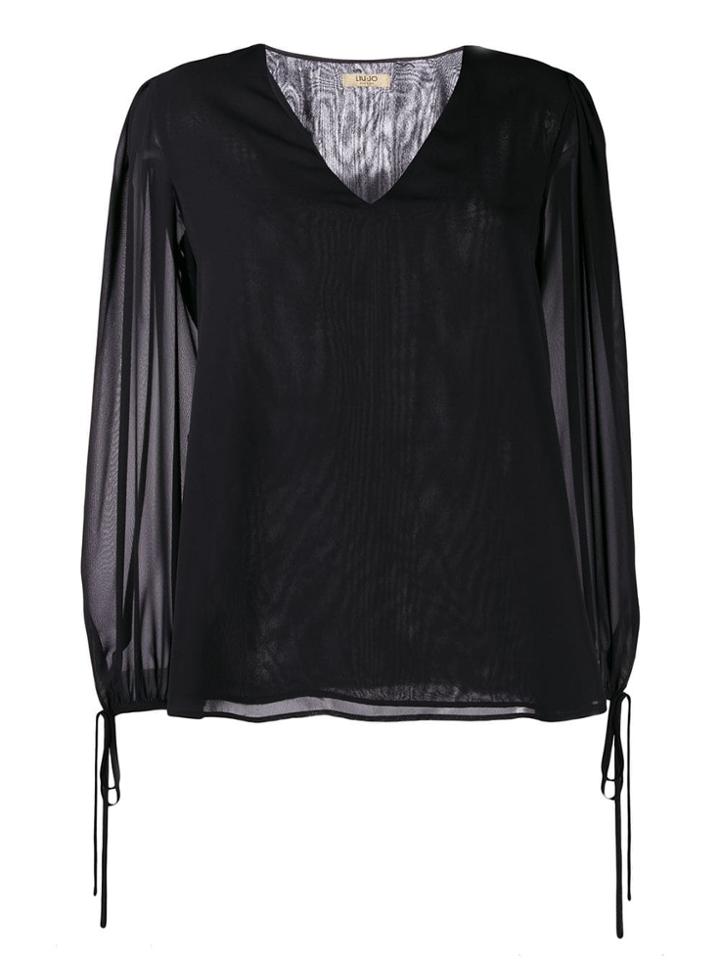 Liu Jo V-neck Blouse - Black