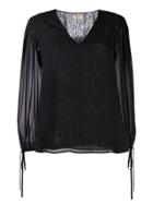 Liu Jo V-neck Blouse - Black
