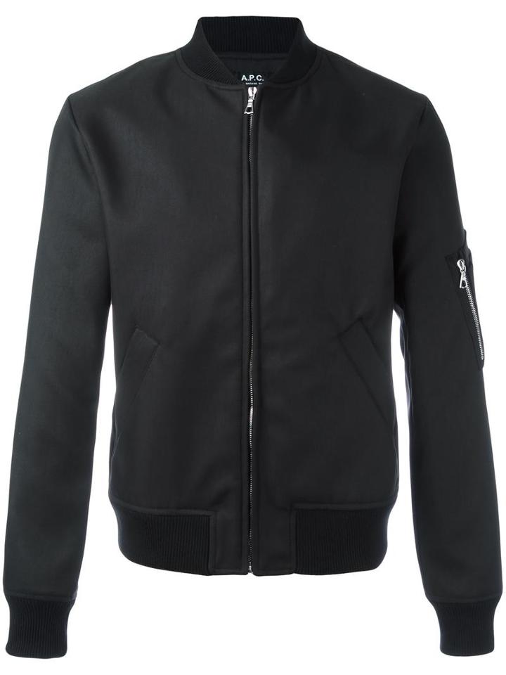 A.p.c. 'ma-1' Jacket, Men's, Size: Xl, Black, Polyamide/polyester/spandex/elastane