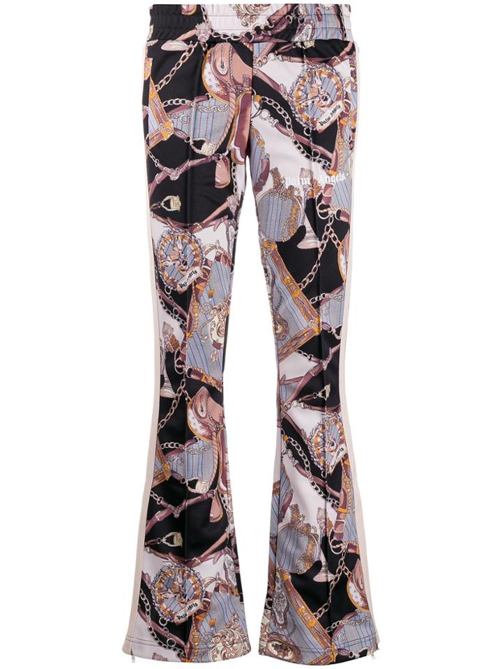 Palm Angels Low-rise Patterned Track Pants - Neutrals