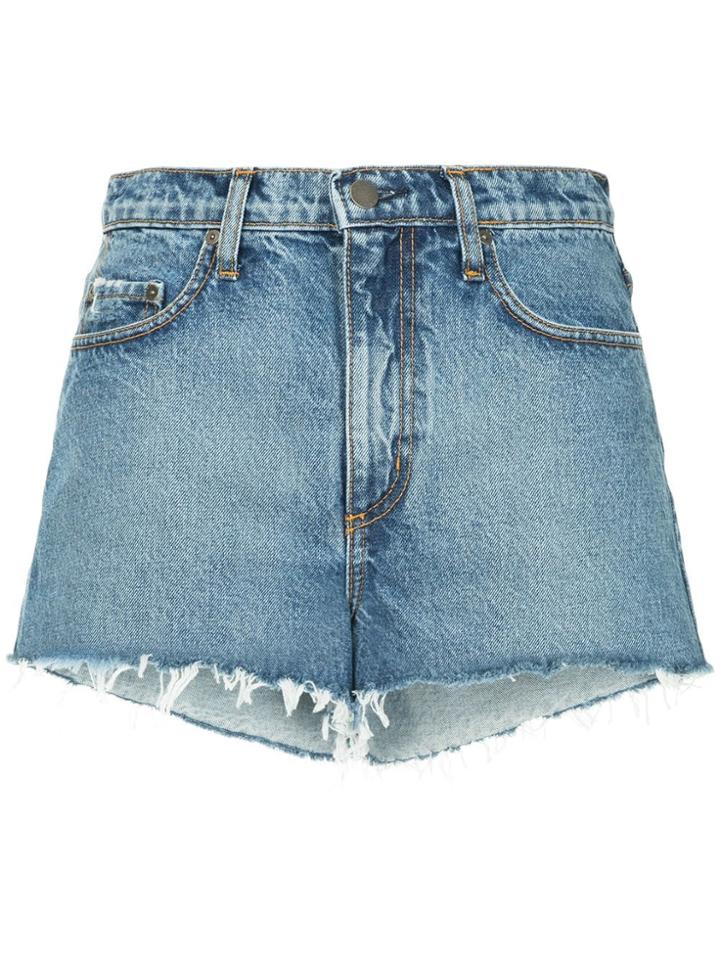 Nobody Denim Skyline Short Raw Marvel - Blue