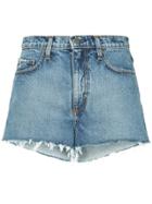 Nobody Denim Skyline Short Raw Marvel - Blue