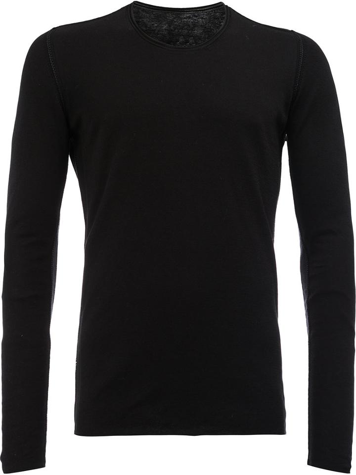 Label Under Construction Slim-fit Sweater, Men's, Size: 52, Black, Cotton/linen/flax