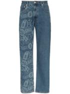 Cmmn Swdn Connor Printed Jeans - Blue