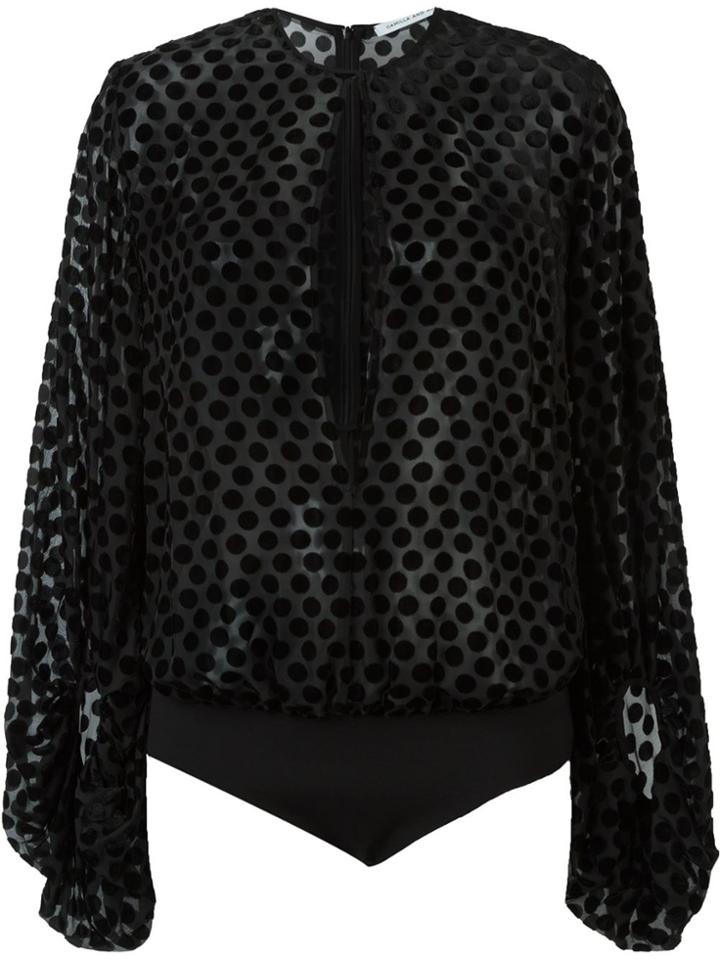 Camilla And Marc 'carmine' Bodysuit Blouse - Black