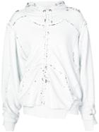 A.f.vandevorst - Felicity Zipped Hoodie - Women - Polyester/spandex/elastane/rayon - S, White, Polyester/spandex/elastane/rayon