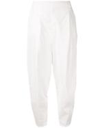 Masnada Wide Leg Tapered Trousers - White