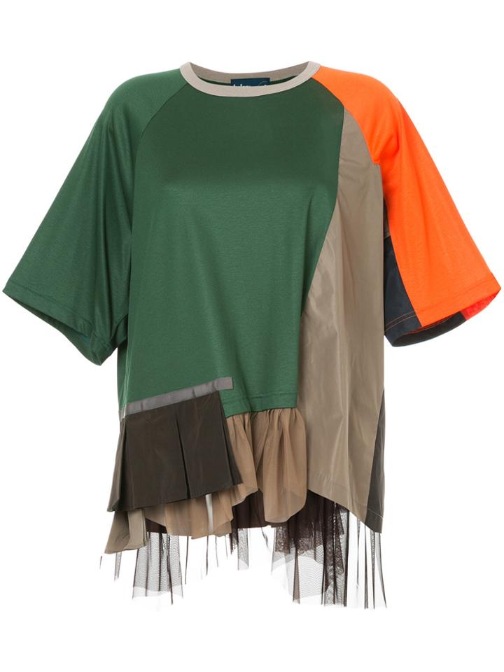 Kolor Patchwork T-shirt - Green