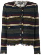 Cotélac Striped Fitted Jacket - Multicolour