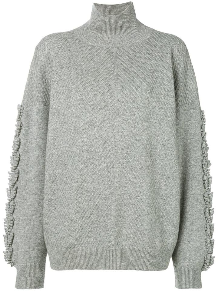 Barrie Troisieme Dimension Cashmere Turtleneck Pullover - Grey