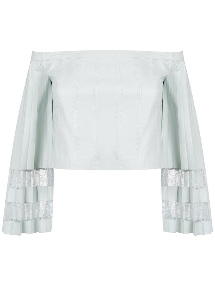 Clé Off The Shoulder Blouse - Green