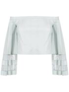 Clé Off The Shoulder Blouse - Green