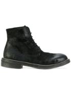Marsèll Distressed Lace-up Boots - Black