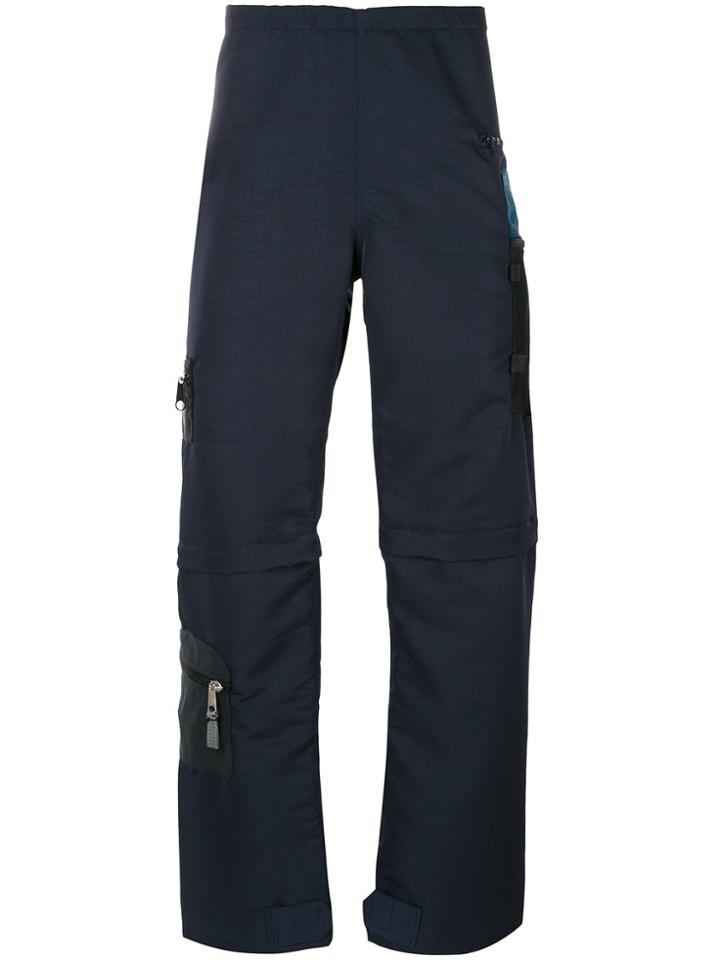 Longjourney Zipped Cargo Trousers - Blue