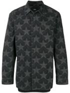 Nono9on Star Pattern Shirt Jacket - Black