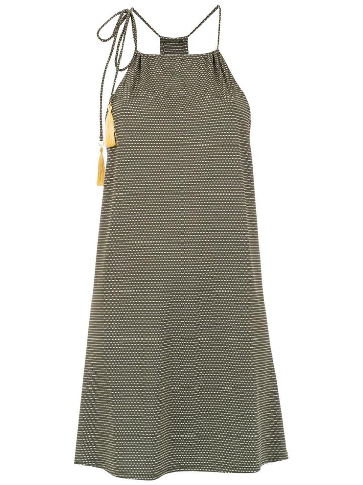 Track & Field Lace Up Dress - Green