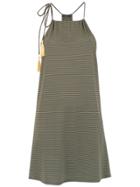 Track & Field Lace Up Dress - Green