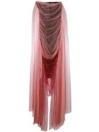 Paula Knorr Relief Bandeau Dress - Pink & Purple