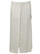 Ilaria Nistri Slit Detail Midi Skirt, Women's, Size: 42, White, Silk/viscose