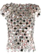 Paco Rabanne Printed Pailette Blouse - Neutrals